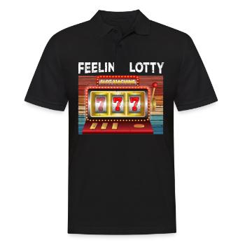 Casino Gambling Slot Machine à sous Jeu de cartes - Polo Homme - noir - Devant - Kai (181cm)