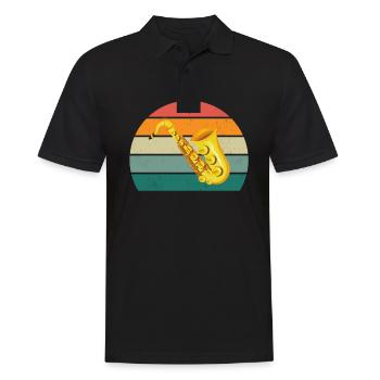 Saxophone Saxophoniste Saxophone Musique Saxophoniste - Polo Homme - noir - Devant - Kai (181cm)