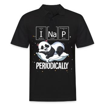 Sleeping Panda I Nap Periodically - Men's Polo Shirt - black - Front - Kai (181cm)
