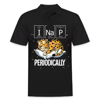Sleeping Leopard I Nap Periodically - Men's Polo Shirt - black - Front - Kai (181cm)