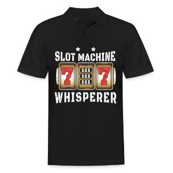 Casino Gambling Slot Machine à sous Jeu de cartes - Polo Homme - noir - Devant - Kai (181cm)