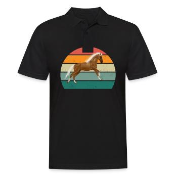 Rider Rider Horse Riding Pony Stable - Men's Polo Shirt - black - Front - Kai (181cm)