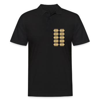50 years 50 years tally sheet 50 birthday - Men's Polo Shirt - black - Front - Kai (181cm)