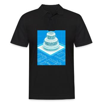 Cake Blueprint Chef pâtissier Cake Baking - Polo Homme - noir - Devant - Kai (181cm)