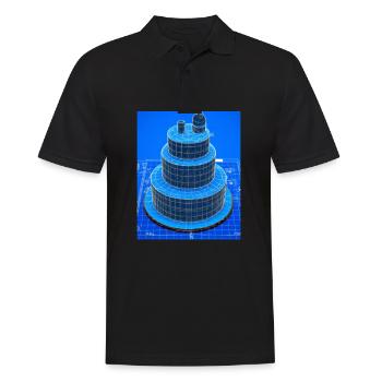 Cake Blueprint Chef pâtissier Cake Baking - Polo Homme - noir - Devant - Kai (181cm)