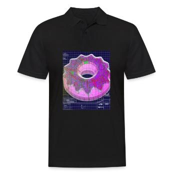 Donut Blueprint Chef Pâtissier Gâteau Cuisson - Polo Homme - noir - Devant - Kai (181cm)