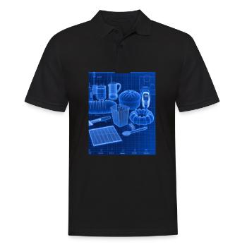 Accessoires de cuisson Tartes Blueprint Chef Pâtissier Gâteau - Polo Homme - noir - Devant - Kai (181cm)
