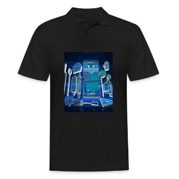 Accessoires de cuisson Tartes Blueprint Chef Pâtissier Gâteau - Polo Homme - noir - Devant - Kai (181cm)