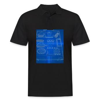 Accessoires de cuisson Tartes Blueprint Chef Pâtissier Gâteau - Polo Homme - noir - Devant - Kai (181cm)