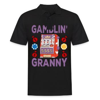 Casino Gambling Slot Machine à sous Jeu de cartes - Polo Homme - noir - Devant - Kai (181cm)