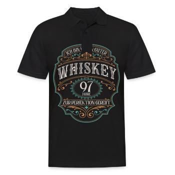 97 Jahre bin guter Whisky Whiskey 97. Geburtstag - Männer Poloshirt - Schwarz - Vorne - Kai (181cm)
