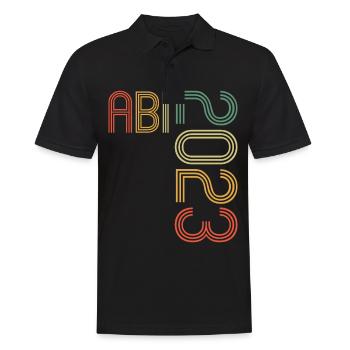 Abitur Gymnasium Femmes et Hommes Abi 2023 - Polo Homme - noir - Devant - Kai (181cm)