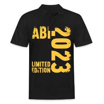 Abitur Gymnasium Women and Men Abi 2023 - Men's Polo Shirt - black - Front - Kai (181cm)