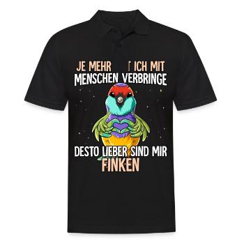 Finken - Männer Poloshirt - Schwarz - Vorne - Kai (181cm)