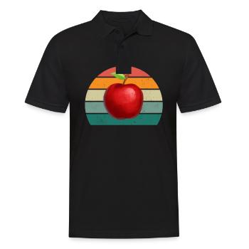 Frucht Früchte Erdbeere Melone Orange Kirsche Obst - Männer Poloshirt - Schwarz - Vorne - Kai (181cm)