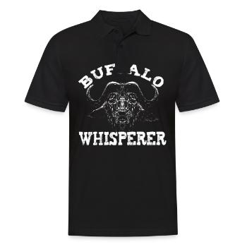 Buffle Bison Buffle Amérindien - Polo Homme - noir - Devant - Kai (181cm)