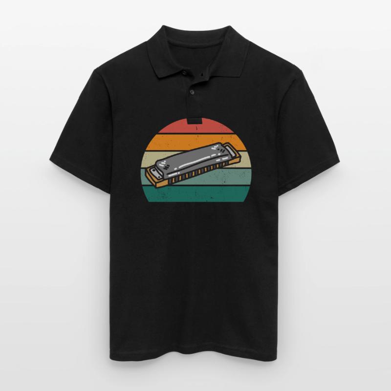 Harmonica Harmonica player Harmonicas Men's Polo Shirt