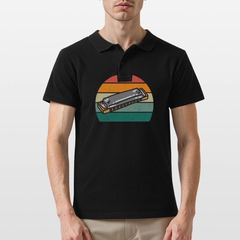 Harmonica Harmonica player Harmonicas Men's Polo Shirt