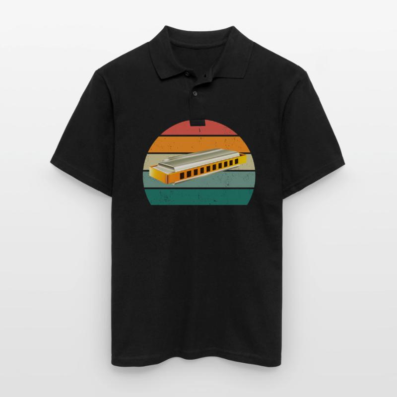Harmonica Harmonica Joueur d’harmonica Harmonicas Polo Homme