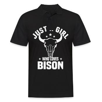 Buffle Bison Buffle Amérindien - Polo Homme - noir - Devant - Kai (181cm)