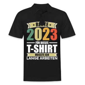 Meilleure épouse depuis 2023 1er anniversaire de mariage - Polo Homme - noir - Devant - Kai (181cm)