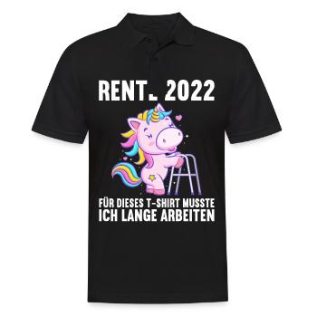 Rentner 2023 Rentnerin 2023 Rente 2023 - Männer Poloshirt - Schwarz - Vorne - Kai (181cm)
