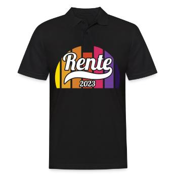 Rentner 2023 Rentnerin 2023 Rente 2023 - Männer Poloshirt - Schwarz - Vorne - Kai (181cm)