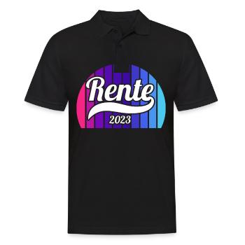 Rentner 2023 Rentnerin 2023 Rente 2023 - Männer Poloshirt - Schwarz - Vorne - Kai (181cm)