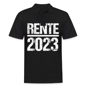 Rentner 2023 Rentnerin 2023 Rente 2023 - Männer Poloshirt - Schwarz - Vorne - Kai (181cm)