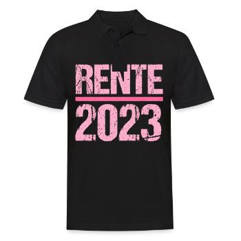 Rentner 2023 Rentnerin 2023 Rente 2023 - Männer Poloshirt - Schwarz - Vorne - Kai (181cm)