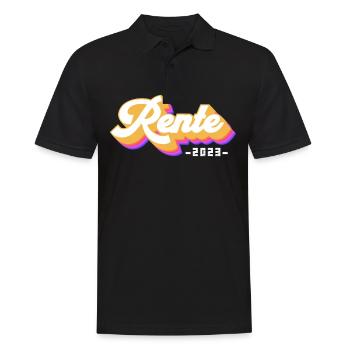 Rentner 2023 Rentnerin 2023 Rente 2023 - Männer Poloshirt - Schwarz - Vorne - Kai (181cm)