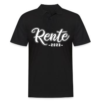 Rentner 2023 Rentnerin 2023 Rente 2023 - Männer Poloshirt - Schwarz - Vorne - Kai (181cm)