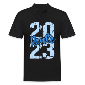 Rentner 2023 Rentnerin 2023 Rente 2023 - Männer Poloshirt - Schwarz - Vorne - Kai (181cm)