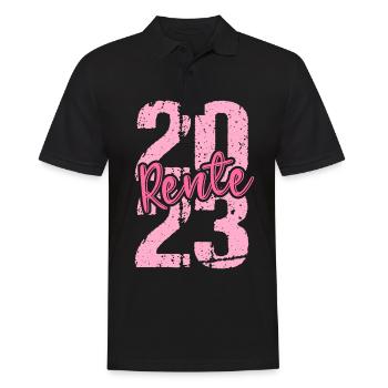 Rentner 2023 Rentnerin 2023 Rente 2023 - Männer Poloshirt - Schwarz - Vorne - Kai (181cm)