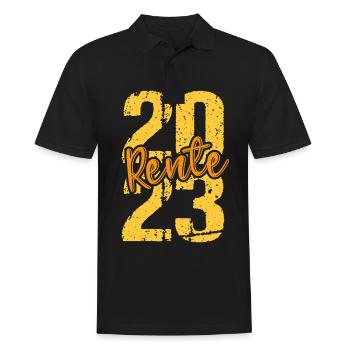 Rentner 2023 Rentnerin 2023 Rente 2023 - Männer Poloshirt - Schwarz - Vorne - Kai (181cm)