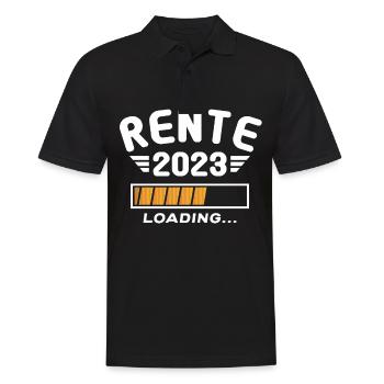 Rentner 2023 Rentnerin 2023 Rente 2023 - Männer Poloshirt - Schwarz - Vorne - Kai (181cm)