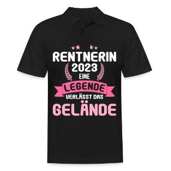 Prévoyance Retraite Adieu Collègue Retraité 2023 - Polo Homme - noir - Devant - Kai (181cm)