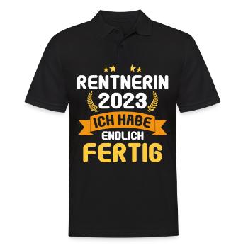Rente 2023 Retraite Adieu Retraité 2023 - Polo Homme - noir - Devant - Kai (181cm)