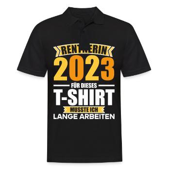 Rente 2023 Retraite Adieu Retraité 2023 - Polo Homme - noir - Devant - Kai (181cm)