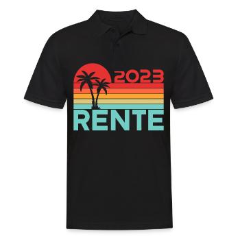 Rentner 2023 Rentnerin 2023 Rente 2023 - Männer Poloshirt - Schwarz - Vorne - Kai (181cm)