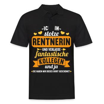 Rente 2023 Ruhestand Abschied Rentnerin 2023 - Männer Poloshirt - Schwarz - Vorne - Kai (181cm)