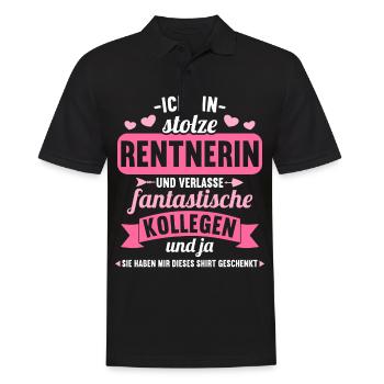 Rente 2023 Ruhestand Abschied Rentnerin 2023 - Männer Poloshirt - Schwarz - Vorne - Kai (181cm)