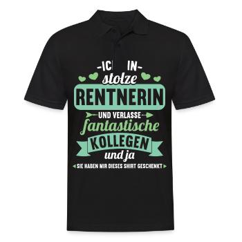 Rente 2023 Ruhestand Abschied Rentnerin 2023 - Männer Poloshirt - Schwarz - Vorne - Kai (181cm)