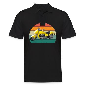 Motos Scooter Motocycliste Moto - Polo Homme - noir - Devant - Kai (181cm)