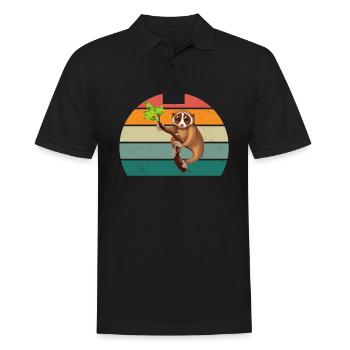 Loris Monkey Monkey Monkey Climbing Climbing Forest Loris - Men's Polo Shirt - black - Front - Kai (181cm)