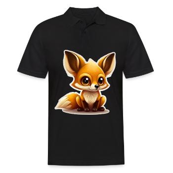 Mignon Fox Baby Cuddle Shirt Chemise Câlin - Polo Homme - noir - Devant - Kai (181cm)