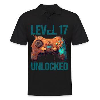 Niveau 17 ans Gaming 17 17 Anniversaire - Polo Homme - noir - Devant - Kai (181cm)