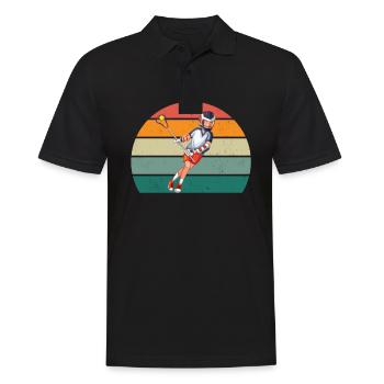 Lacrosse Lacrosse Racket Goal Throwing Lacrosse - Men's Polo Shirt - black - Front - Kai (181cm)