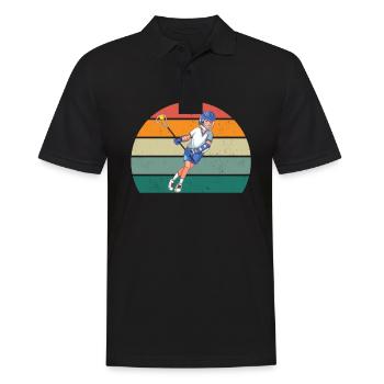 Lacrosse Lacrosse Racket Goal Throwing Lacrosse - Men's Polo Shirt - black - Front - Kai (181cm)
