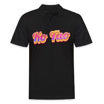 Vintage Thaïlande Holiday Asia Thai Ko Tao - Polo Homme - noir - Devant - Kai (181cm)